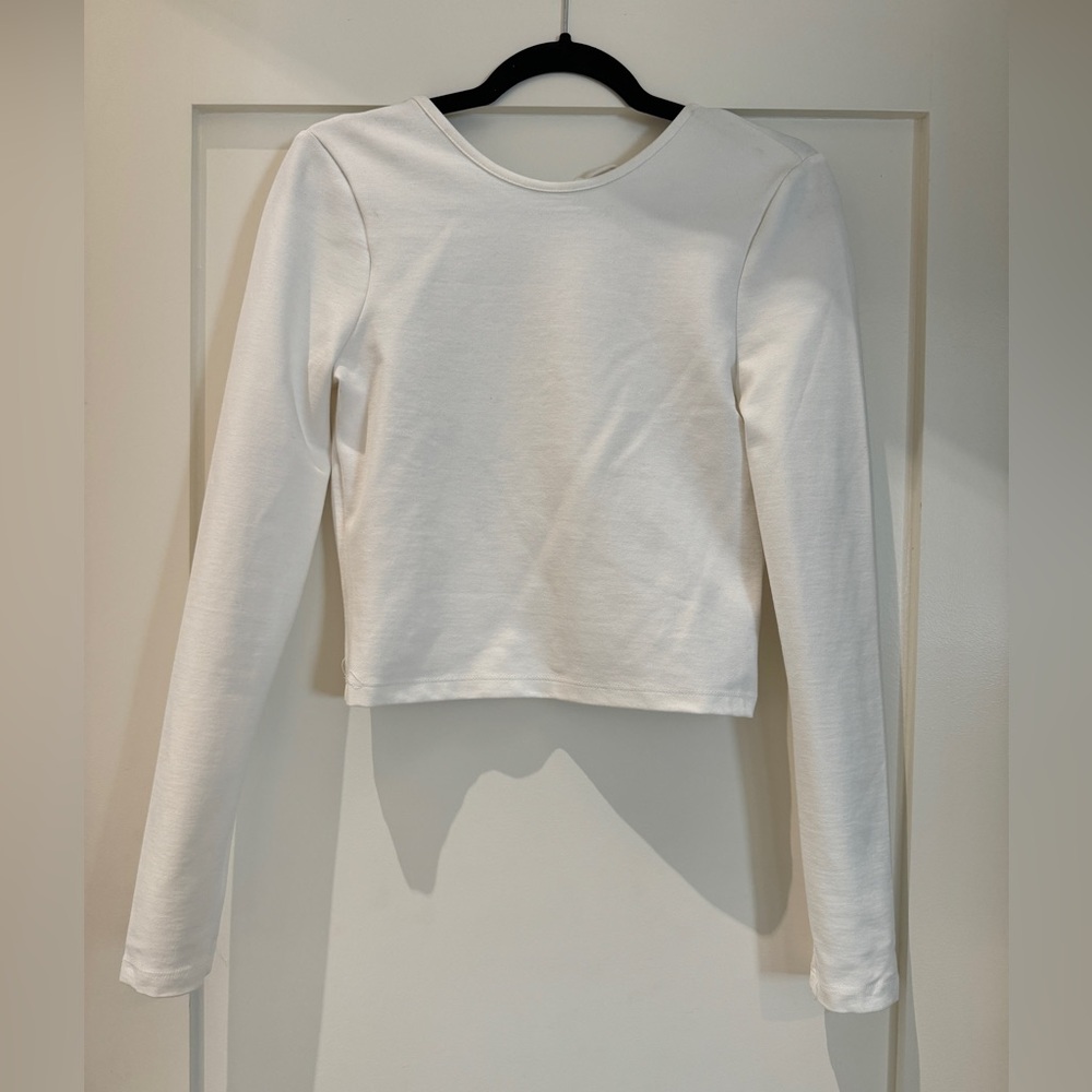 Open back knit top